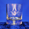Premium Whisky Glass Square and Compasses With G