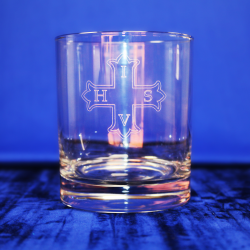 Red Cross of Constantine Knight Mason Standard Whisky Glass